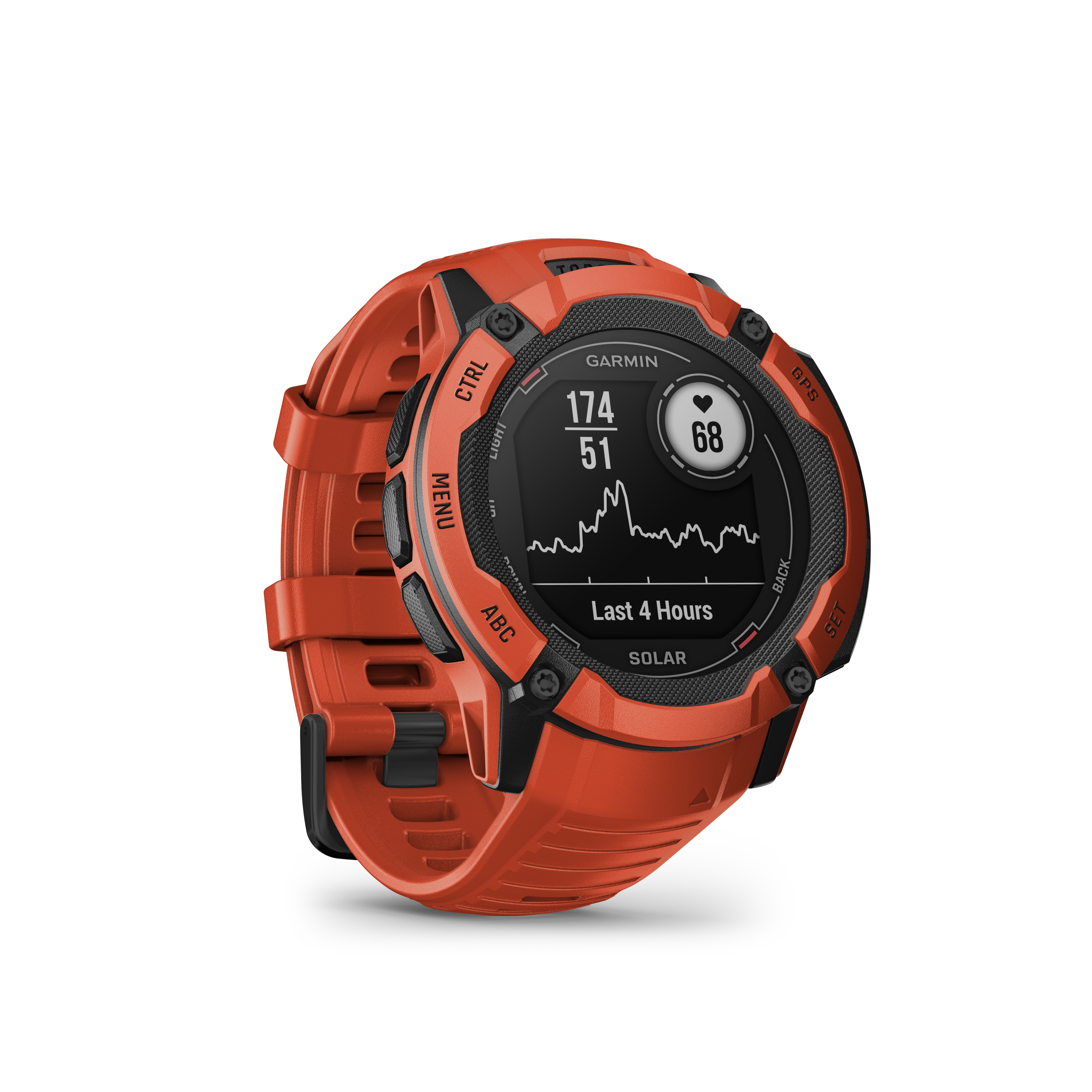 Garmin INSTINCT 2X Solar Multisport-Smartwatch rot