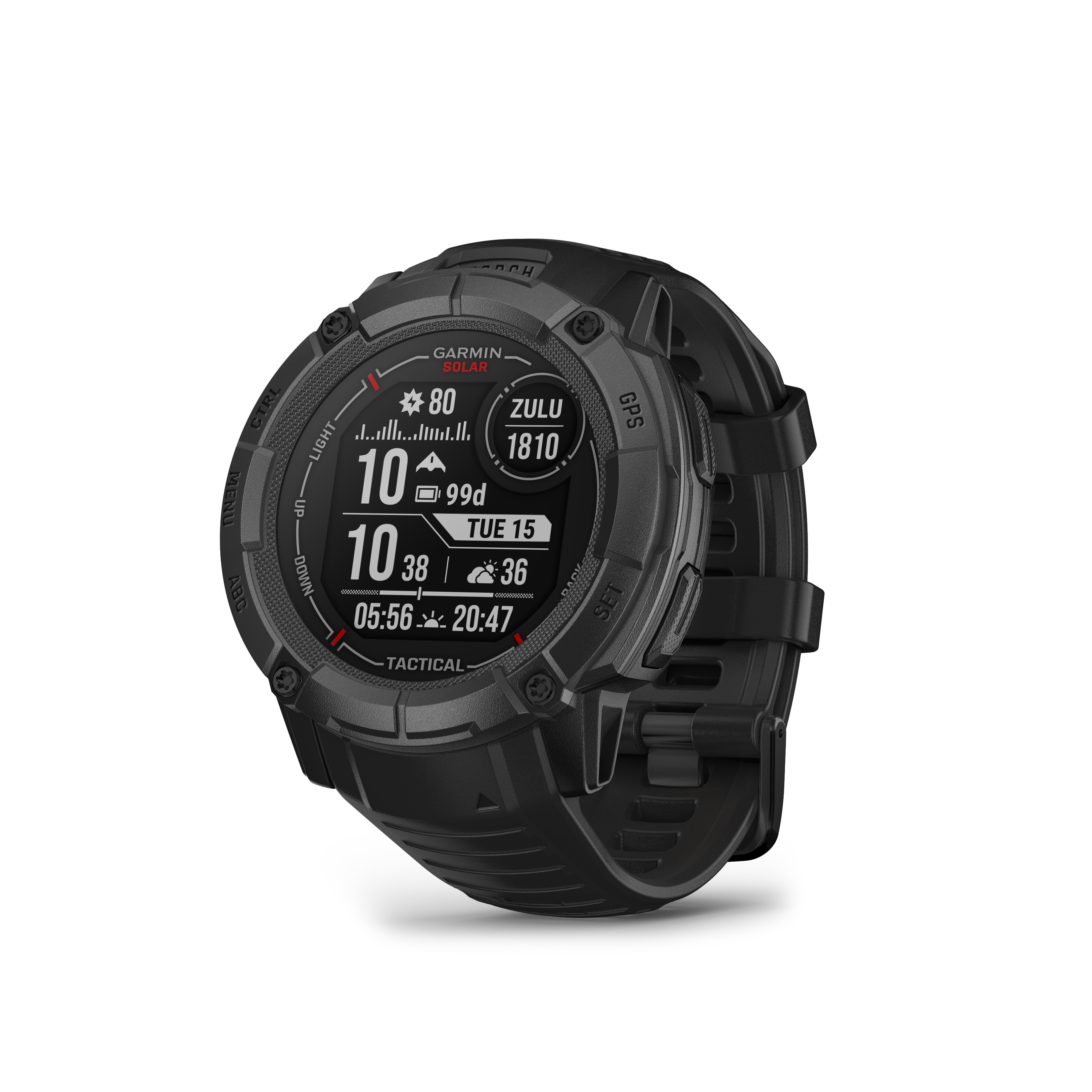 Garmin INSTINCT 2X Tactical Edition Solar Multisport-Smartwatch schwarz