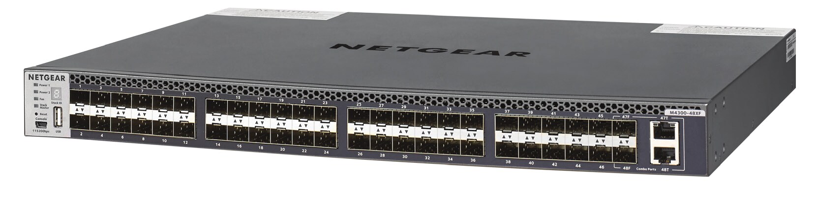 Netgear M4300-48XF - Switch - L3 - managed - 48 x 10GBase-X + 2 x Shared 10GBase