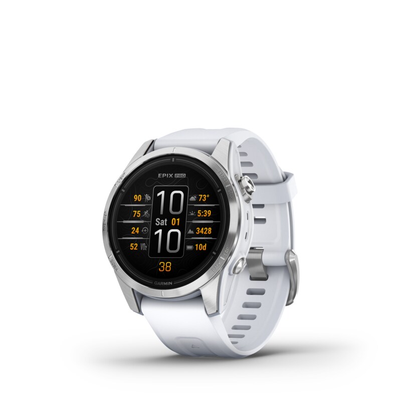 Garmin EPIX PRO (Gen 2) 42mm Multisport-Smartwatch steinweiß