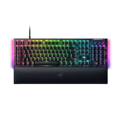 Black 4 günstig Kaufen-RAZER BlackWidow V4 - Green Switch (Clicky) - Mechanische Gaming-Tastatur. RAZER BlackWidow V4 - Green Switch (Clicky) - Mechanische Gaming-Tastatur <![CDATA[• Mechanische Razer™ Green Switches (Klickend) • Razer Chroma™ RGB • 6 eigene Makro-Tas