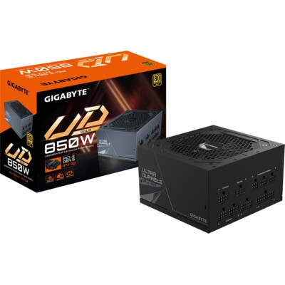 LS Run günstig Kaufen-GIGABYTE UD850GM PG5 850 Watt ATX PCIe5.0 Netzteil, 80+ Gold, voll modular. GIGABYTE UD850GM PG5 850 Watt ATX PCIe5.0 Netzteil, 80+ Gold, voll modular <![CDATA[• 850 Watt Netzteil mit 80+ Gold Zertifizierung • Vollständig modular, 120mm kugelgelagert