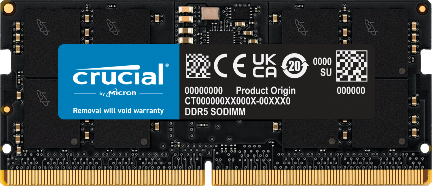 24GB (1x24GB) Crucial DDR5-5600 CL 46 SO-DIMM RAM Notebook Speicher