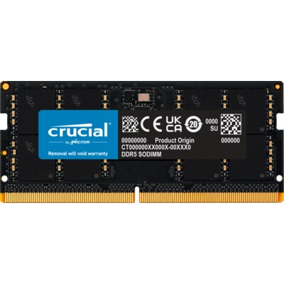 32GB (1x32GB) Crucial DDR5-5600 CL 46 SO-DIMM RAM Notebook Speicher
