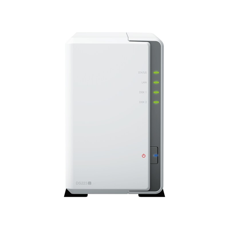 Synology DS223j NAS System 2-Bay 8 TB inkl. 2x 4 TB Synology HDD HAT3300-4T