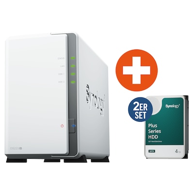 Bay USB günstig Kaufen-Synology DS223j NAS System 2-Bay 8 TB inkl. 2x 4 TB Synology HDD HAT3300-4T. Synology DS223j NAS System 2-Bay 8 TB inkl. 2x 4 TB Synology HDD HAT3300-4T <![CDATA[• Realtek RTD1619B Prozessor • 1GB • 2x 2,5