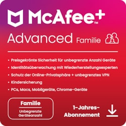 McAfee Plus Advanced - Family | Download &amp;amp; Produktschl&uuml;ssel