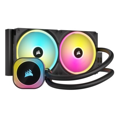 Corsair ICUE LINK H115i RGB Wasserkühlung 280 mm Intel und AMD CPU schwarz