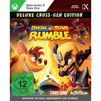 RUMBLE 2 günstig Kaufen-Crash Team Rumble Deluxe - XBox Series X / XBox One. Crash Team Rumble Deluxe - XBox Series X / XBox One <![CDATA[• Plattform: Xbox Series X • Genre: Adventure • USK-Einstufung: Freigegeben ab 12 Jahren]]>. 