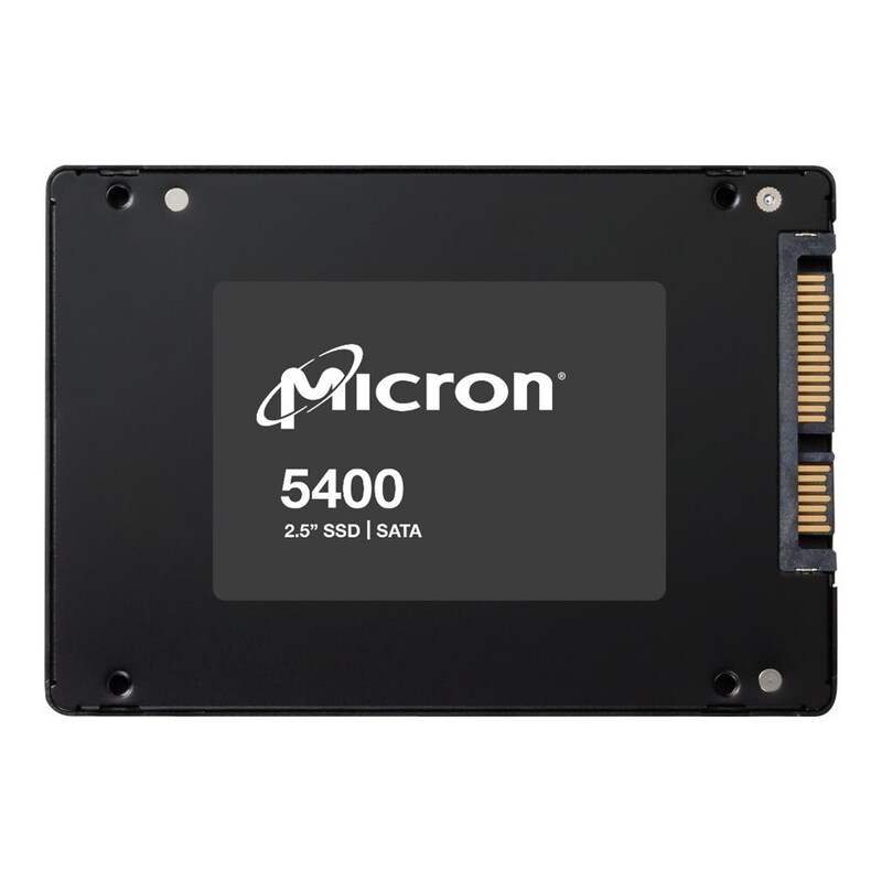 Enterprise SATA günstig Kaufen-Micron 5400 MAX SATA SSD 3,84 TB 3D NAND TLC 2,5 zoll. Micron 5400 MAX SATA SSD 3,84 TB 3D NAND TLC 2,5 zoll <![CDATA[• 3,84 TB - 7 mm Bauhöhe • 2,5 Zoll • Maximale Lese-/Schreibgeschwindigkeit: 540 MB/s / 520 MB/s • Enterprise: Serverlaufwerk, geeignet f