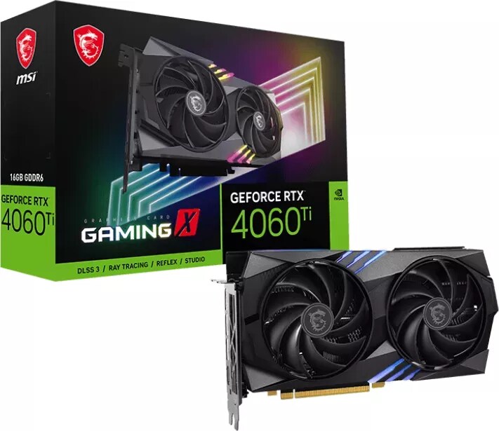 MSI GeForce RTX 4060Ti Gaming X 16GB GDDR6 Gaming Grafikkarte 3xDP/HDMI