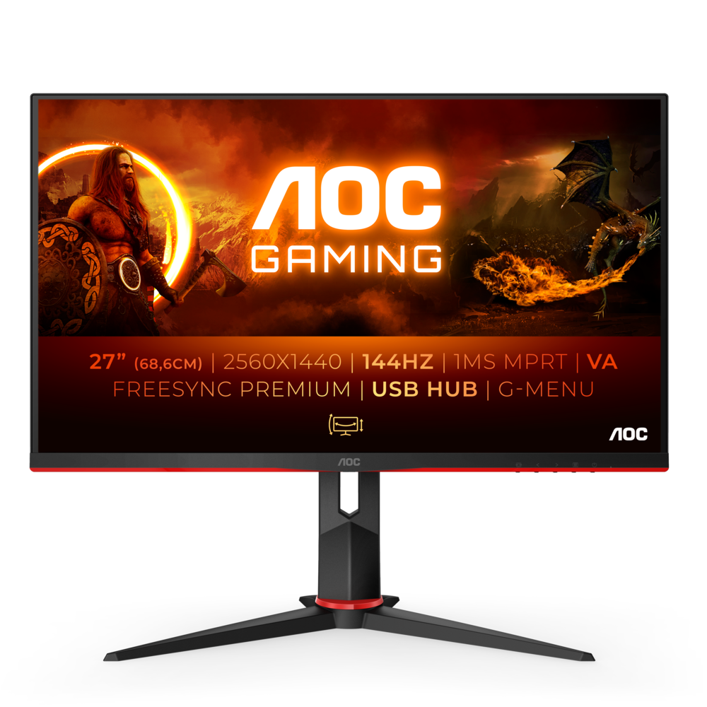 AOC Q27G2U 68,6cm (27&quot;) WQHD VA Gaming Monitor 16:9 HDMI/DP 144Hz 1ms FreeSync