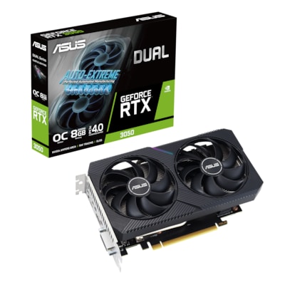 RTX 3050 günstig Kaufen-ASUS GeForce RTX 3050 Dual OC V2 8GB GDDR6 Grafikkarte 1xDP/1xHDMI/1xDVI. ASUS GeForce RTX 3050 Dual OC V2 8GB GDDR6 Grafikkarte 1xDP/1xHDMI/1xDVI <![CDATA[• GeForce RTX 3050, Werksseitig übertaktet, NVIDIA Ampere • 8GB GDDR6-RAM (128bit Speicherinte