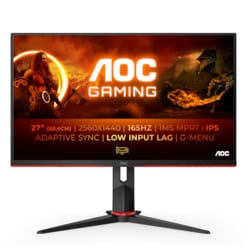 AOC Q27G2S 68,8cm (27&quot;) QHD IPS Gaming Monitor 16:9 HDMI/DP 165Hz Free+ G-Sync