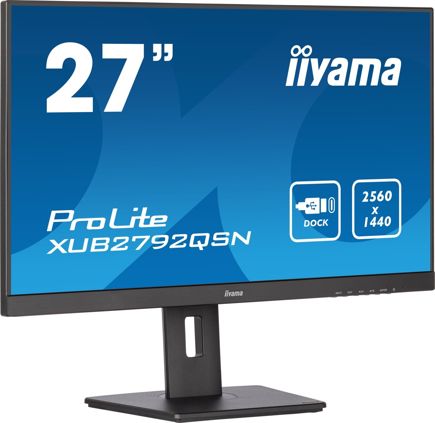 iiyama ProLite XUB2792QSN-B5 68,5cm (27&quot;) WQHD IPS LED Monitor HDMI/DP/USB-C 75H