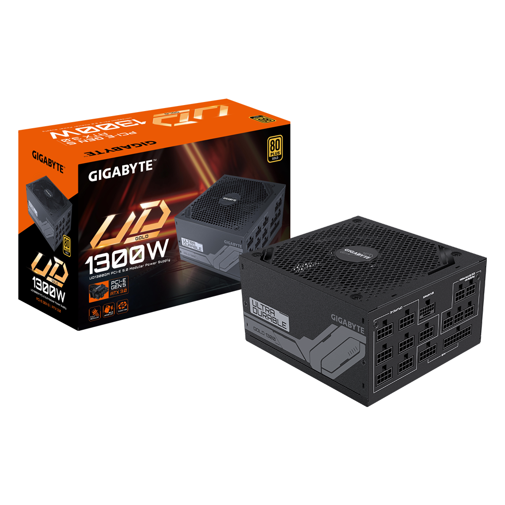 GIGABYTE UD1300GM PG5 1300W ATX 3.0 PCIe5.0 Netzteil, 80+ Gold, voll modular