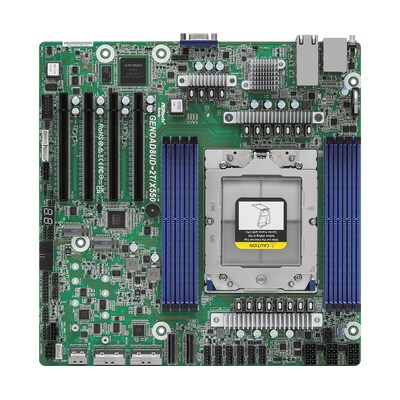 ASROCK günstig Kaufen-ASRock Rack GENOAD8UD-2T/X550 Server Mainboard AMD EPYC SP5. ASRock Rack GENOAD8UD-2T/X550 Server Mainboard AMD EPYC SP5 <![CDATA[• Mainboard mit Sockel SP5 für AMD EPYC Prozessoren • System-on-Chip (SoC), 4 PCIe5.0 x16 • 8x DDR5 DIMM, octa PC5-384