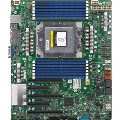 600 F günstig Kaufen-Supermicro H13SSL-NT ATX Mainboard Sockel SP5 AMD EPYC. Supermicro H13SSL-NT ATX Mainboard Sockel SP5 AMD EPYC <![CDATA[• ATX Mainboard mit Sockel SP5 für AMD EPYC Prozessoren • SoC-Chipsatz, ASPEED AST 2600 Grafik • 12x DDR5 DIMM, PC5-38400R/DDR5-