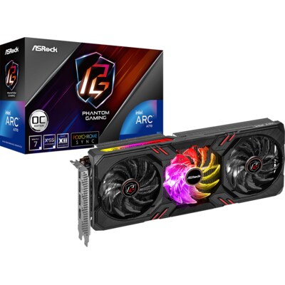 Intel Arc günstig Kaufen-ASROCK Intel Arc A770 Phantom Gaming 16GB OC Grafikkarte 16GB GDDR6 HDMI, 3x DP. ASROCK Intel Arc A770 Phantom Gaming 16GB OC Grafikkarte 16GB GDDR6 HDMI, 3x DP <![CDATA[• Intel Arc A770, ACM-G10 / Alchemist DG2-512 • 16GB GDDR6-RAM (256-bit Speicheri