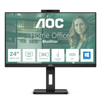 AOC Monitor günstig Kaufen-AOC 24P3CW 60,5cm (23,8") FHD IPS Monitor 16:9 HDMI/DP/USB-C PD65W 75Hz Webcam. AOC 24P3CW 60,5cm (23,8") FHD IPS Monitor 16:9 HDMI/DP/USB-C PD65W 75Hz Webcam <![CDATA[• Energieeffizienzklasse: E • Größe: 60,5 cm (23,8 Zoll) 16:9, Auflösung