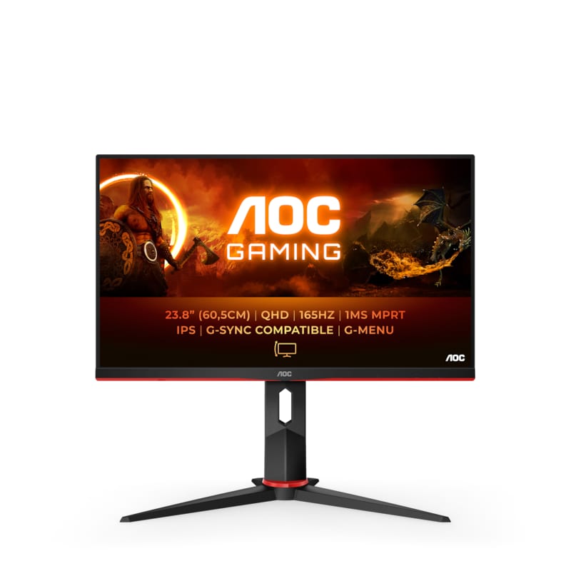 AOC Q24G2A 60,5cm (23,8") QHD IPS Gaming Monitor 16:9 HDMI/DP 165Hz 1ms FreeSync