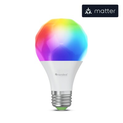 Smart Bulb günstig Kaufen-Nanoleaf Essentials Matter Smart Bulb E27 LED-Leuchtmittel. Nanoleaf Essentials Matter Smart Bulb E27 LED-Leuchtmittel <![CDATA[• Austauschtype: LED-Lampe / Sockel: E27 / Lichtfarbe: RGBW • Leistung: 8,5 Watt als Ersatz für k.A. • Energieeffizienzk