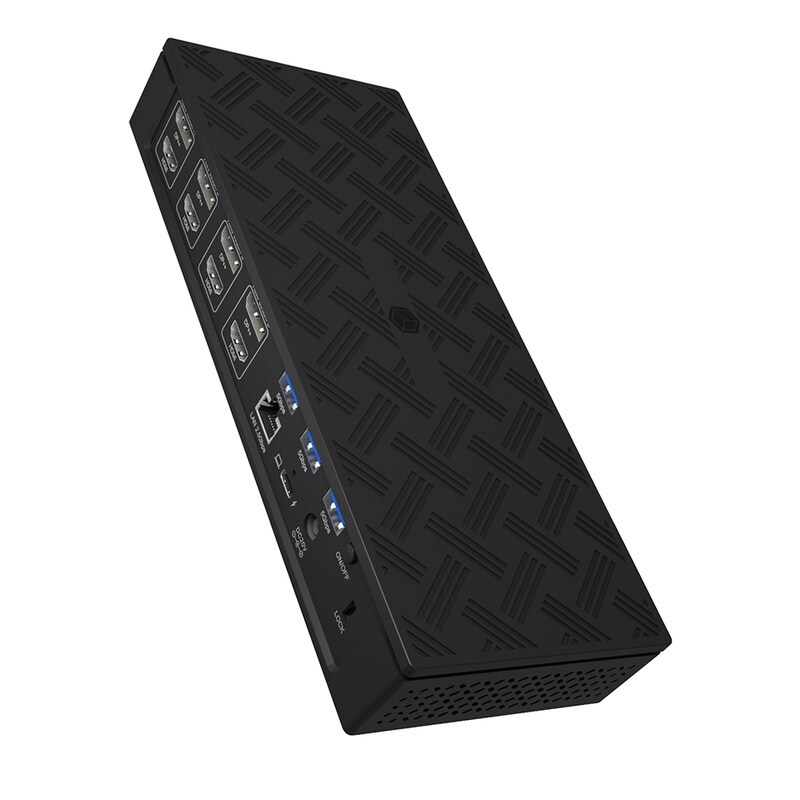 Raidsonic ICY BOX IB-DK2288AC DisplayLink Notebook DockingStation 4xHDMI/4xDP