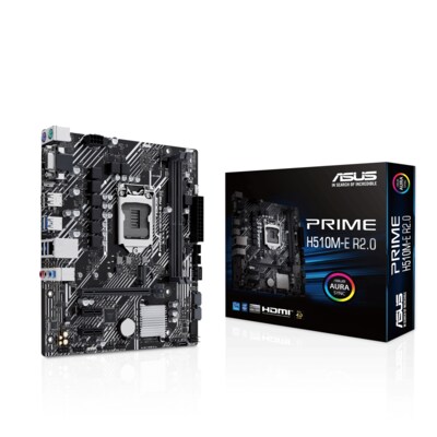 10m USB günstig Kaufen-ASUS Prime H510M-E R2.0 mATX Mainboard Sockel 1200 M.2/USB3.2/HDMI/DP/VGA. ASUS Prime H510M-E R2.0 mATX Mainboard Sockel 1200 M.2/USB3.2/HDMI/DP/VGA <![CDATA[• mATX Mainboard mit Sockel Intel 1200 für Intel Core 11. Generation-CPU • Intel H510-Chipsa