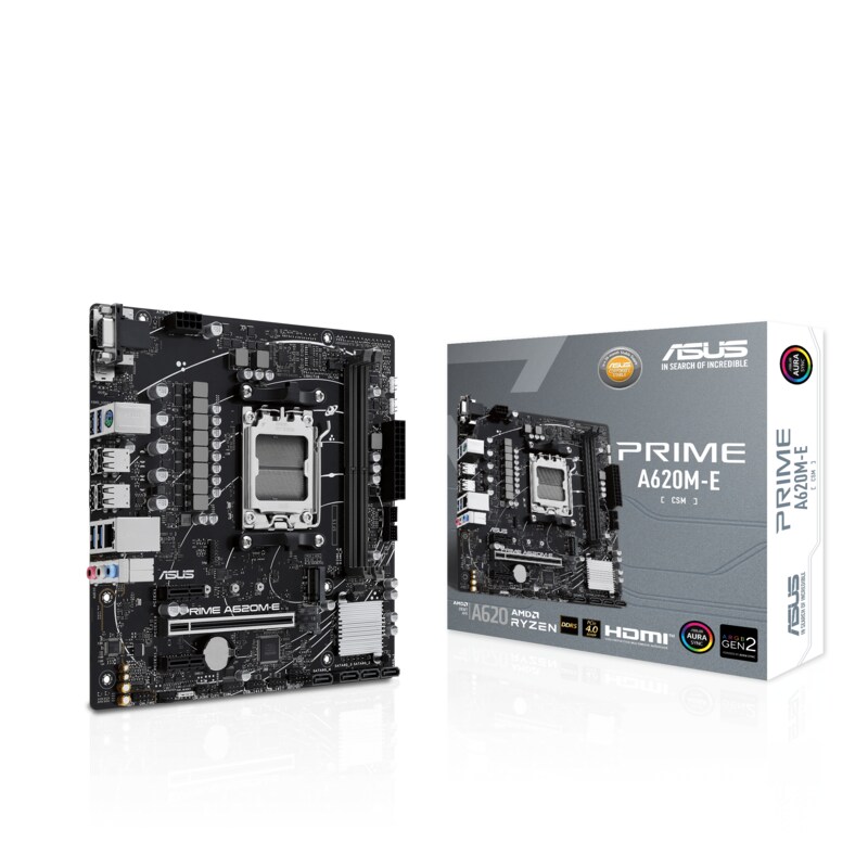 ASUS PRIME A620M-E-CSM mATX Mainboard Sockel AM5 M.2/USB3.2/VGA/DP/HDMI