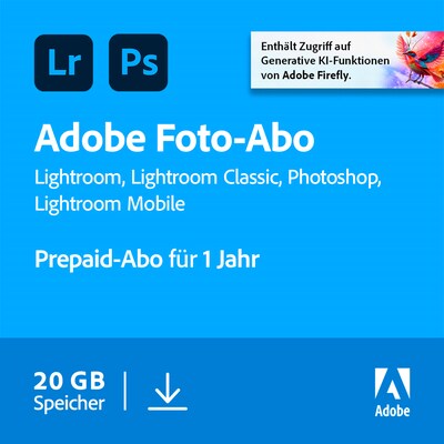 du und günstig Kaufen-Adobe Creative Cloud Foto-Abo | 20 GB | Download & Produktschlüssel. Adobe Creative Cloud Foto-Abo | 20 GB | Download & Produktschlüssel <![CDATA[• Lightroom und Photoshop für die Fotobearbeitung in einem Paket • Inklusive aller KI-