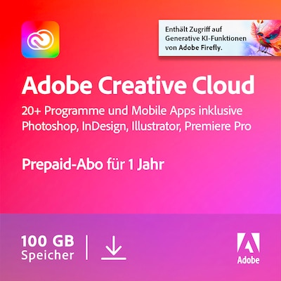 Clou in günstig Kaufen-Adobe Creative Cloud All Apps | Download & Produktschlüssel. Adobe Creative Cloud All Apps | Download & Produktschlüssel <![CDATA[• Beinhaltet alle Adobe-Apps von Photoshop bis After Effects • Inkl. Zugriff auf alle KI-Funktionen wie
