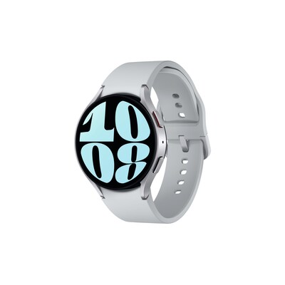 Watch6 40 günstig Kaufen-Samsung Galaxy Watch6 SM-R940F 44mm Silver Smartwatch. Samsung Galaxy Watch6 SM-R940F 44mm Silver Smartwatch <![CDATA[• 3,7 cm (1,5 Zoll) AMOLED Display • Aluminium Gehäuse • Wasserfest: IP68 Wasserdichtigkeit: 5 ATM • Gehäusefarbe: Silber  - Ar