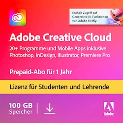 Adobe Creative Cloud All Apps | Studenten &amp;amp; Lehrer | Download &amp;amp; Produktschl&uuml;sse