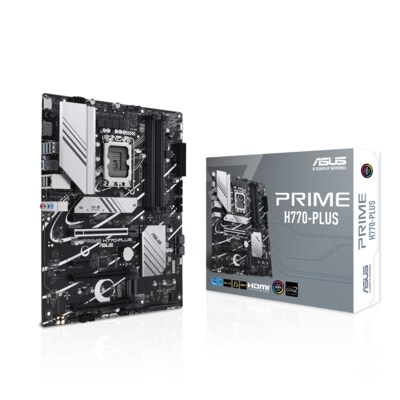 PC/Intel günstig Kaufen-ASUS PRIME H770-PLUS ATX Mainboard Sockel 1700 DP/HDMI/USB-C. ASUS PRIME H770-PLUS ATX Mainboard Sockel 1700 DP/HDMI/USB-C <![CDATA[• ATX Mainboard mit Sockel Intel 1700 für Intel Core 13. Generation-CPU • Intel H770-Chipsatz, Intel HD Graphics Grafi