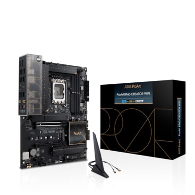 To Eat günstig Kaufen-ASUS PROART B760-CREATOR WIFI ATX Mainboard Sockel 1700 DP/HDMI/USB-C. ASUS PROART B760-CREATOR WIFI ATX Mainboard Sockel 1700 DP/HDMI/USB-C <![CDATA[• ATX Mainboard mit Sockel Intel 1700 für Intel Core 13. Generation-CPU • Intel B760-Chipsatz, Intel