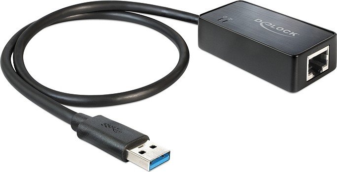 DeLOCK USB 3.0 Adapter zu Ethernet RJ45 10/100/1000 62121 schwarz
