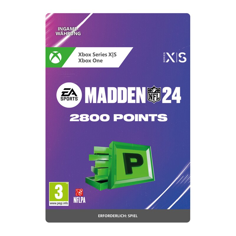 MADDEN NFL 24: 2800 MADDEN POINTS - XBox Series S|X Digital Code