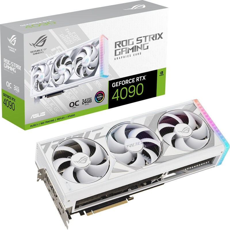 ASUS ROG STRIX GeForce RTX 4090 OC White Ed. Grafikkarte 24GB GDDR6X 2xHDMI 3xDP