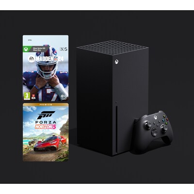 Micro B günstig Kaufen-Microsoft Xbox Series X inkl. Forza Horizon Premium Edition + Madden NFL 24. Microsoft Xbox Series X inkl. Forza Horizon Premium Edition + Madden NFL 24 <![CDATA[• Starte dein ultimaitves Abenteuer mit der Xbox Series X • Steigere dein Abenteuer mit d