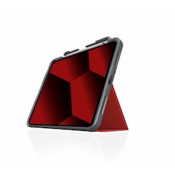 STM Dux Plus Case f&uuml;r Apple iPad 10,9&quot; (2022) rot/transparent