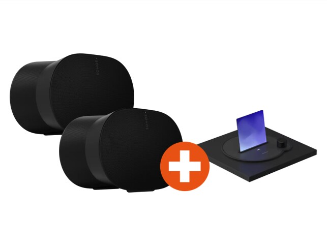 Sonos Era 300 Smart Speaker schwarz + Mood Play Sonos - Steuerger&auml;t schwarz