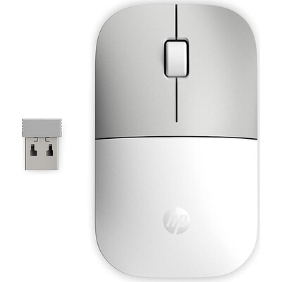 Maus PC günstig Kaufen-HP Z3700 Kabellose Maus Ceramic White. HP Z3700 Kabellose Maus Ceramic White <![CDATA[• Anwendungsbereich: Unterwegs, 3 Tasten • Kabellos, 2,4GHz, 10 m Reichweite • Weiß/Silber, 50g, 25,9 mm x 101,7 mm x 65,0 mm (H x B x T) • PC/ Notebook, Mac, U