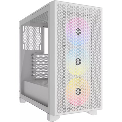 MIDI günstig Kaufen-Corsair 3000D RGB Airflow weiß Midi Tower ATX Gaming Gehäuse. Corsair 3000D RGB Airflow weiß Midi Tower ATX Gaming Gehäuse <![CDATA[• ATX Gaming Gehäuse mit High-Airflow Front-Panel und RGB Beleuchtung • Weiß, 3x AR120 RGB-Lüfte