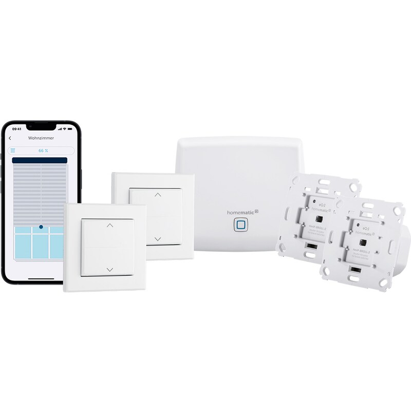 Homematic IP Starter Set Beschattung für zwei Rollladen mit Access Point