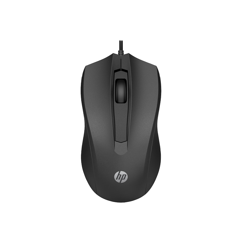 kabelgebundene günstig Kaufen-HP 100 Kabelgebundene Maus. HP 100 Kabelgebundene Maus <![CDATA[• Anwendungsbereich: Studium, 3 Tasten • Kabelgebunden (USB) • Sensortechnologie: Optisch (1.600 dpi) • Schwarz, 90g, 37,2 mm x 64,3 mm x 116,6 mm (H x B x T) • PC/ Notebook, USB-Anschluss]]>
