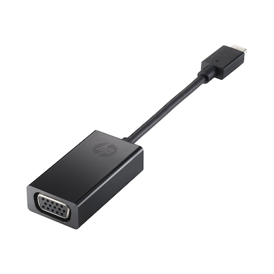 schwarz Adapter günstig Kaufen-HP Externer Videoadapter USB-C zu VGA Schwarz. HP Externer Videoadapter USB-C zu VGA Schwarz <![CDATA[• USB-C zu VGA • Abmessungen: 151 mm - 25,5 mm - 13 mm, Gewicht: 23 g]]>. 