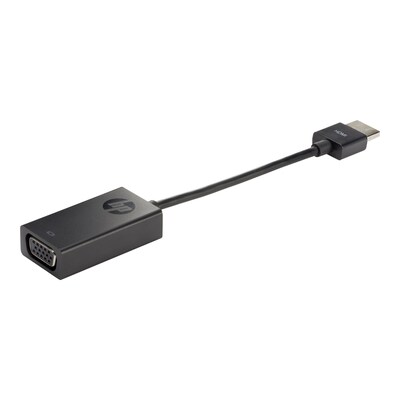 HD Schwarz günstig Kaufen-HP Externer Videoadapter HDMI zu VGA Schwarz. HP Externer Videoadapter HDMI zu VGA Schwarz <![CDATA[• HDMI zu VGA • Abmessungen: 173 mm - 25,5 mm - 13 mm, Gewicht: 24 g • LxBxH: x x mm]]>. 