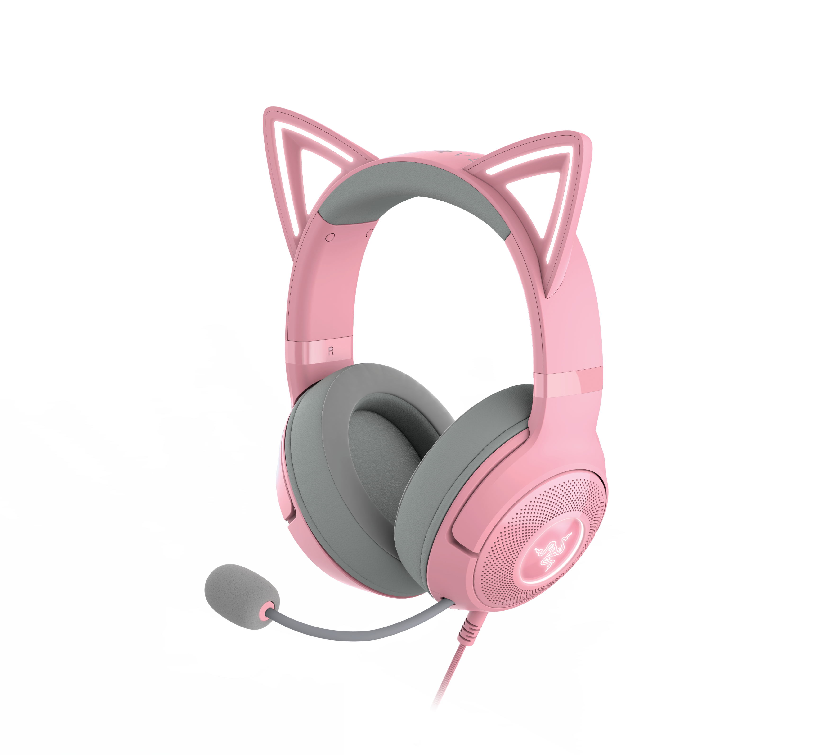 RAZER Kraken Kitty V2 Kabelgebundenes RGB Headset - Quartz