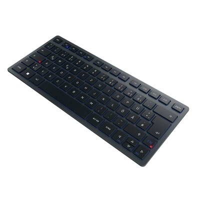 mini Blue  günstig Kaufen-CHERRY KW 7100 Mini BT, Slate Blue - Bluetooth-Multi-Device Tastatur. CHERRY KW 7100 Mini BT, Slate Blue - Bluetooth-Multi-Device Tastatur <![CDATA[• Anwendungsbereich: professionelles Arbeiten, kein Nummernblock • Kabellos, Bluetooth • Layout: deut