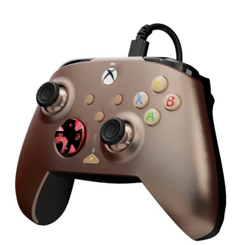 PDP Gaming Controller für Xbox Series X|S, Xbox One und PC | Rematch Nubia Bronze